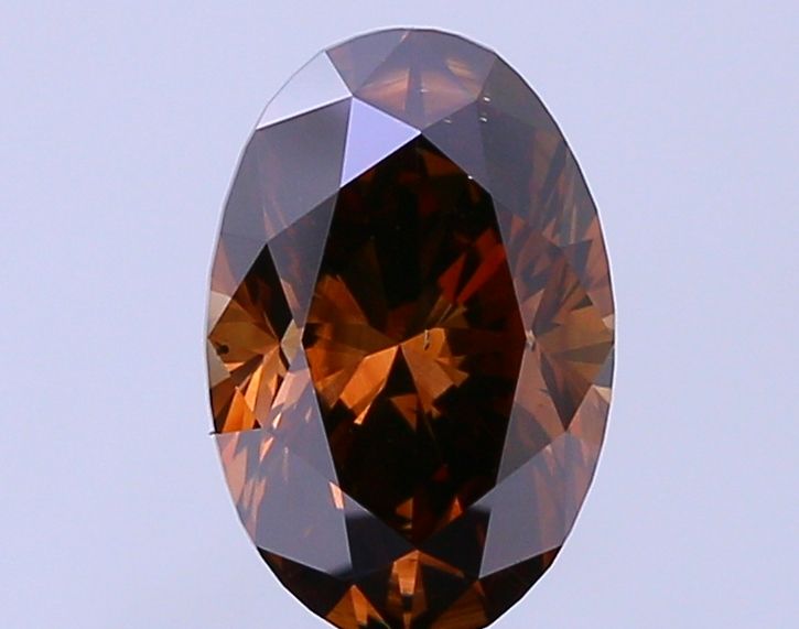 2.17 Carat Oval Diamond Fancy Reddish Brown VS2