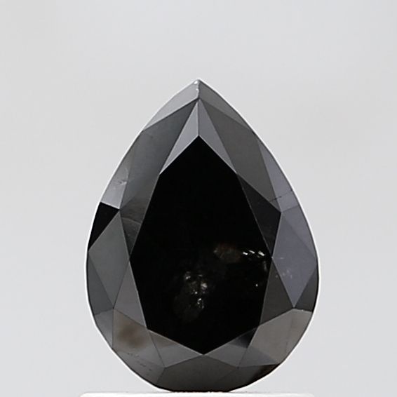 1.35 Carat Pear Diamond Black VVS2