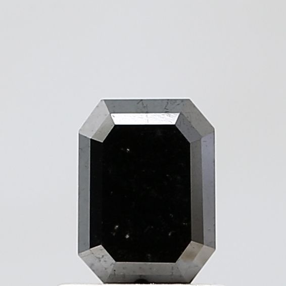 0.96 Carat Emerald Diamond Fancy Black VS1