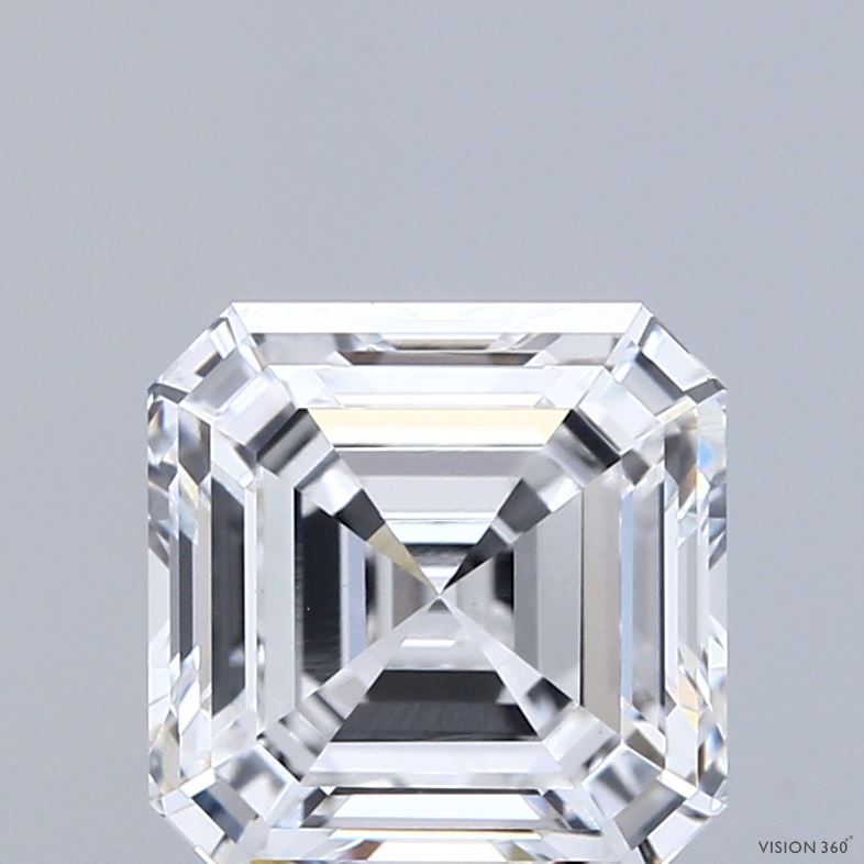 3.24 ct lab-grown Asscher Diamond