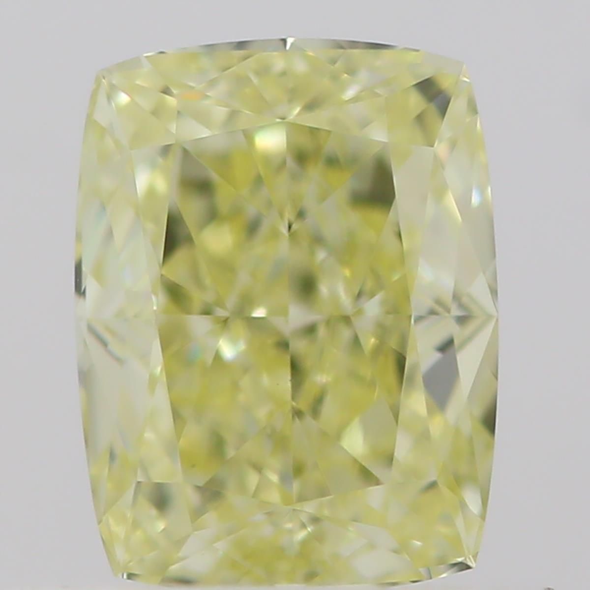 0.51 Carat Cushion brilliant Diamond Fancy  Yellow VS1
