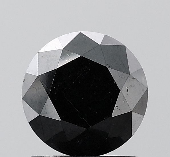 1.74 Carat Round Diamond Black VS2