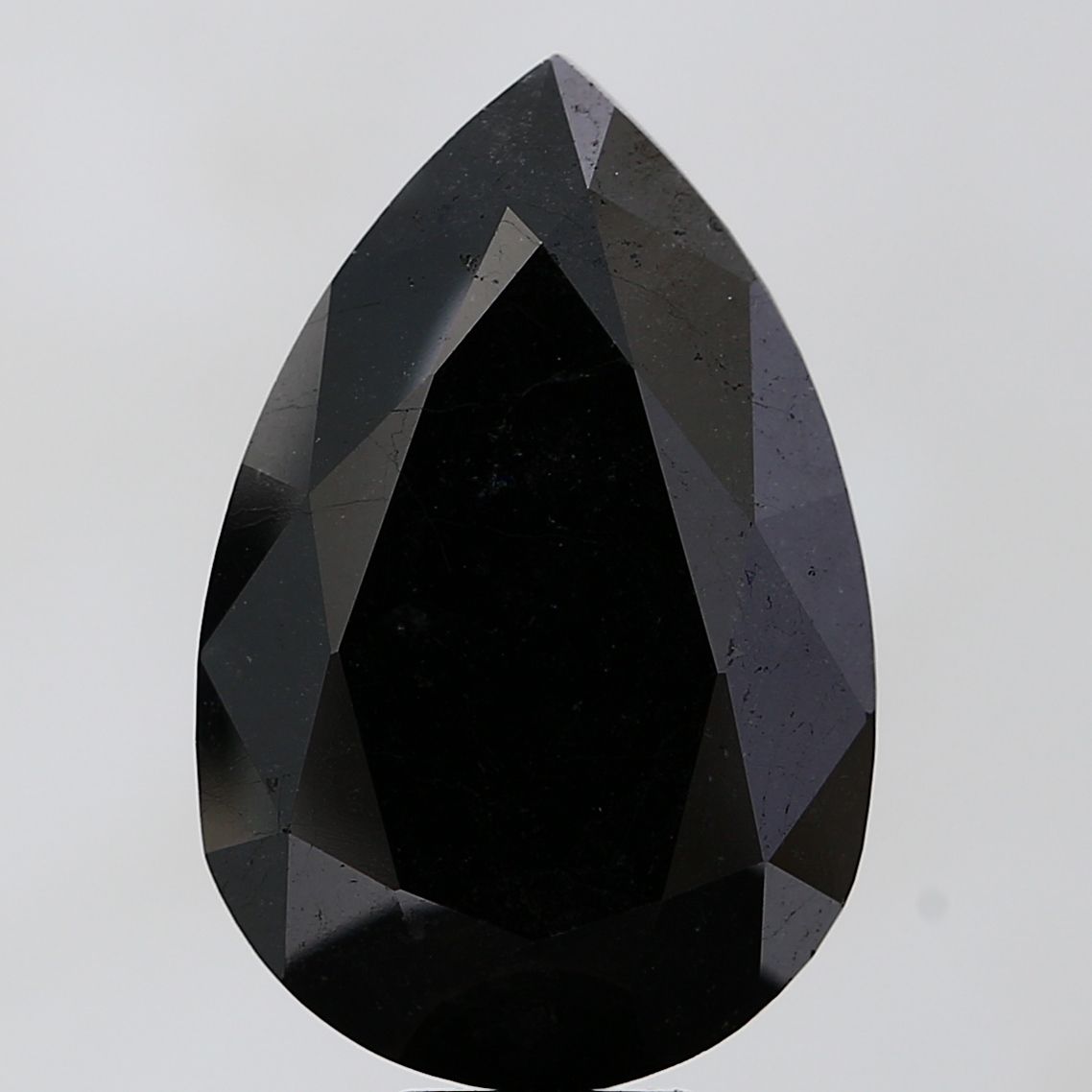 16.87 Carat Pear Diamond Black VVS2
