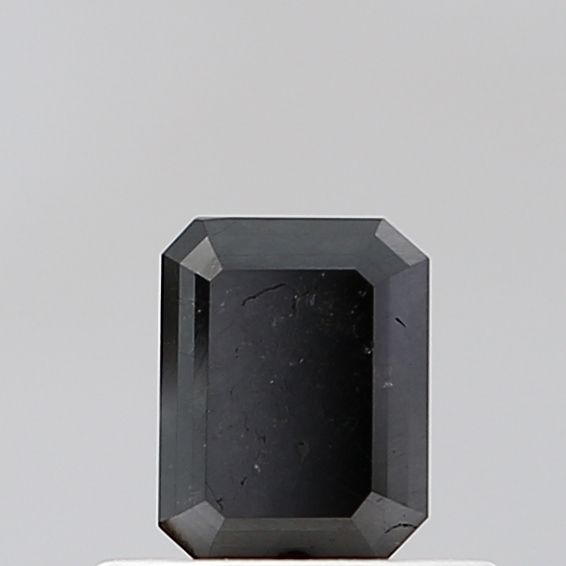 0.56 Carat Emerald Diamond Black VS2