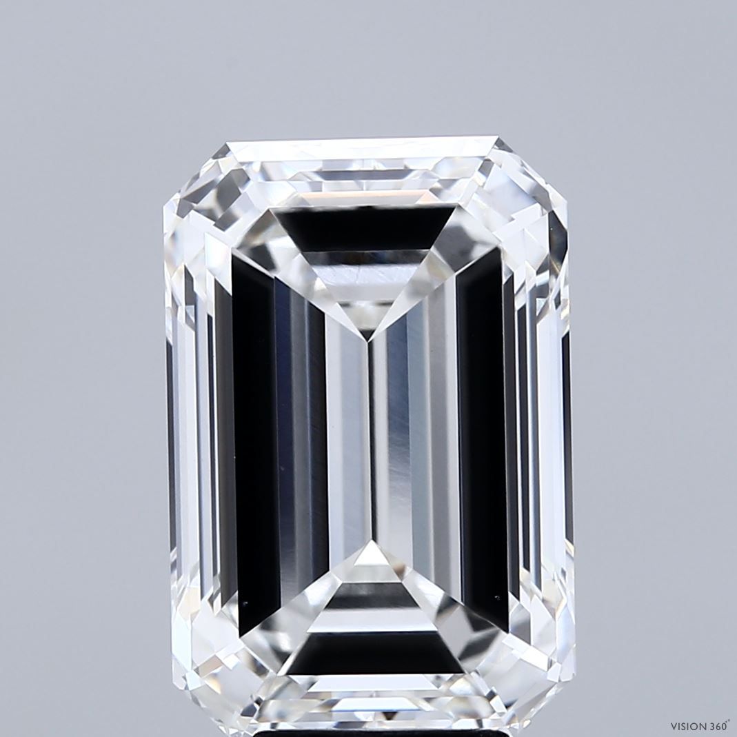 Diament LG szmaragdowy, 7.8 ct, F, VVS2