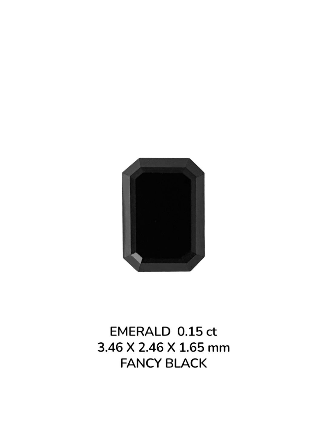 0.15ct Emerald BLACK VVS2