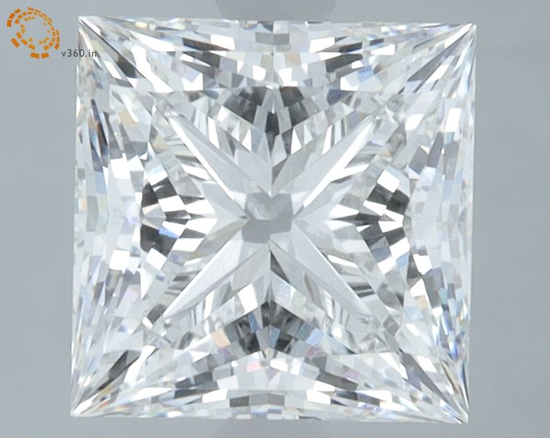 3.07 carat f VVS2 EX Cut IGI princess diamond
