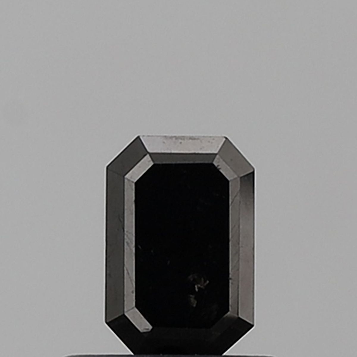 0.51 Carat Emerald Diamond Black VS2