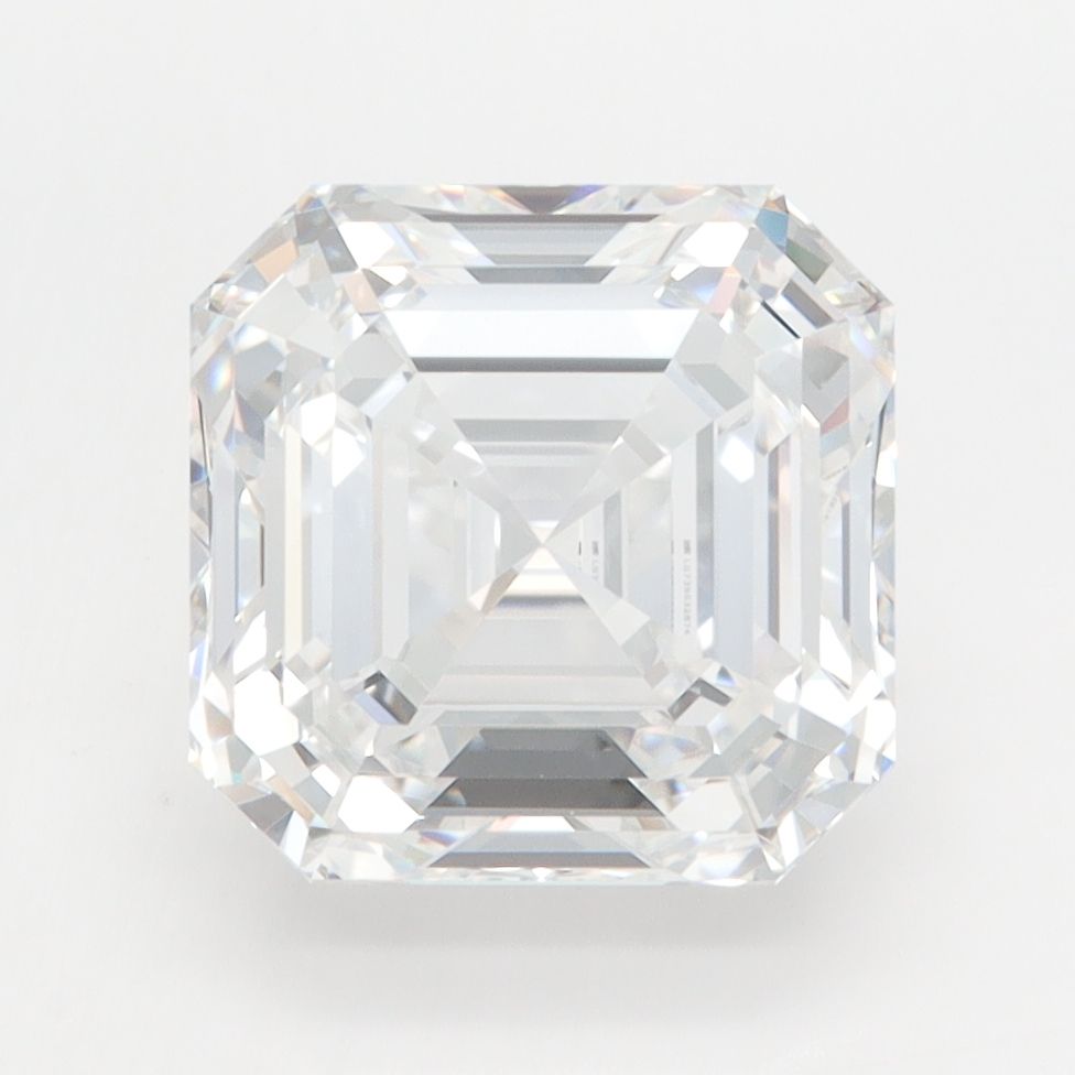 Diament LG asscher, 4.1 ct, D, IF