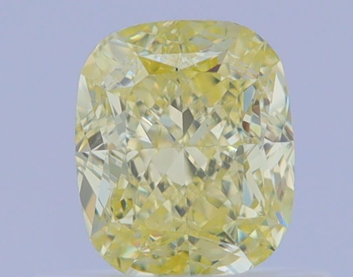 0.63 Carat Cushion brilliant Diamond Fancy Yellow VS1