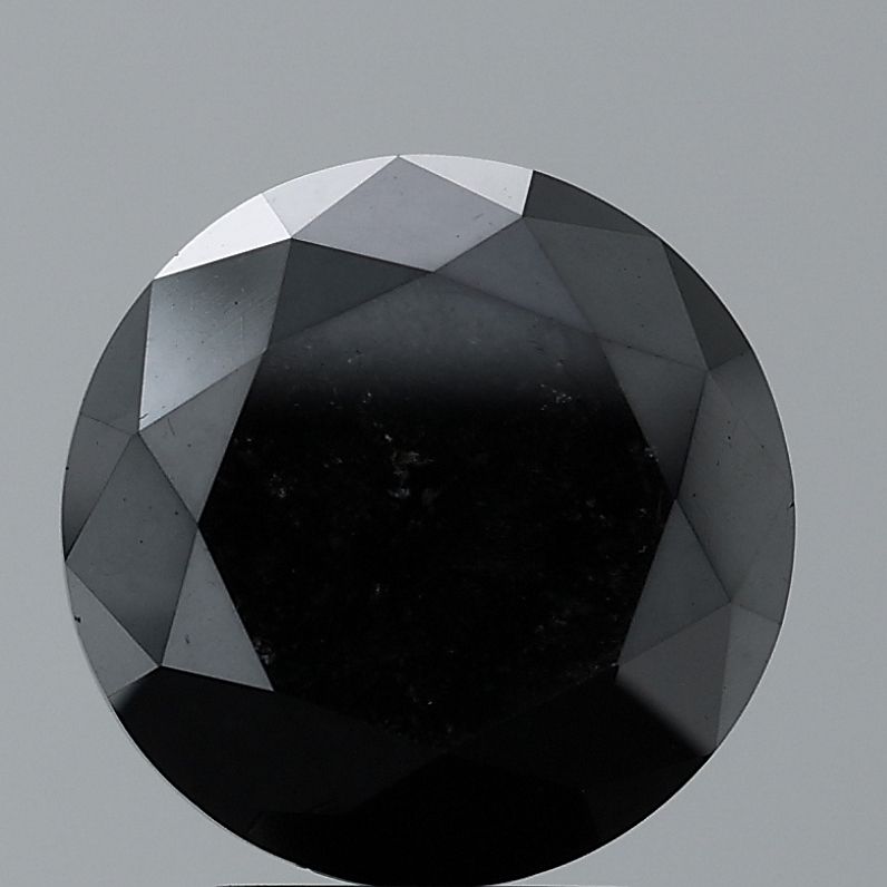 0.46 Carat Round Diamond Fancy Black VVS2