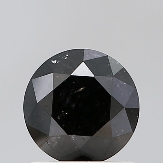 0.92 Carat Round Diamond Fancy Black VS2