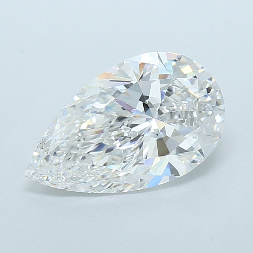 3.06 carat e VS1 EX Cut IGI pear diamond