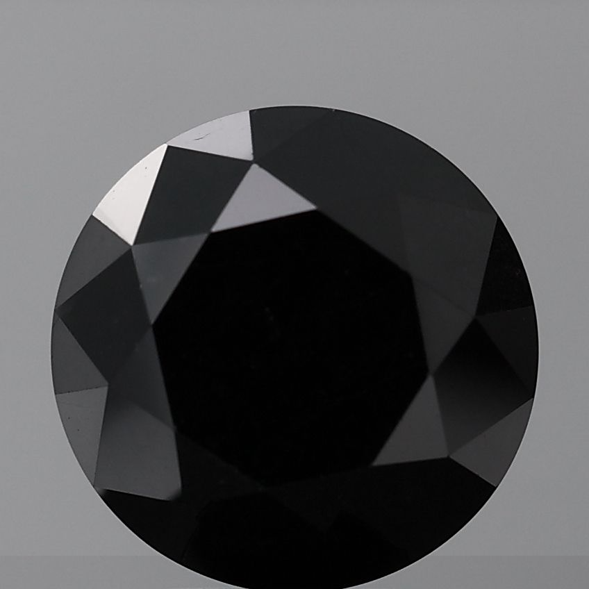 4.19 Carat Round Diamond Black VVS2
