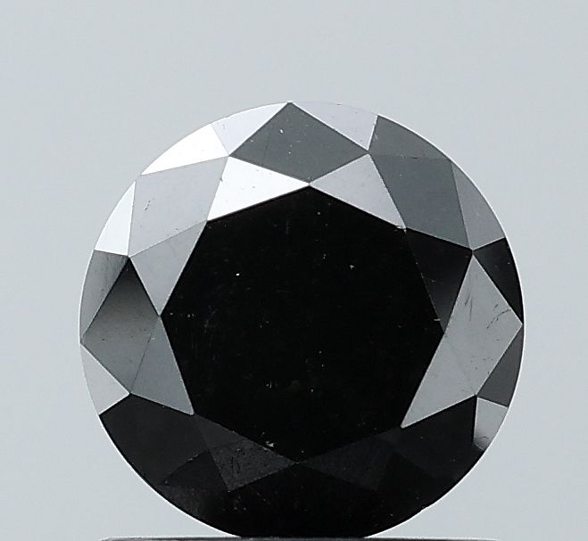 1.28 Carat Round Diamond Black VVS2