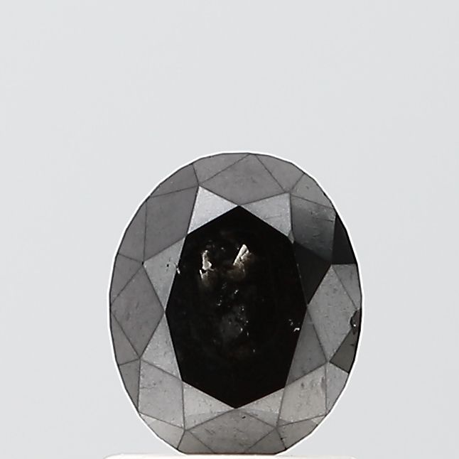 0.81 Carat Oval Diamond Black VS1