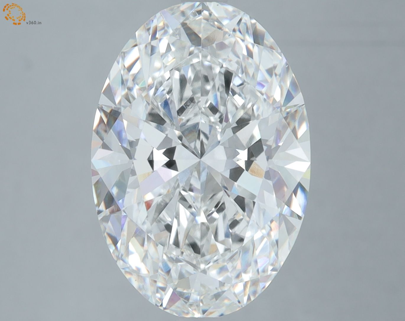6.09 ct. oval Lab Grown Diamond front image