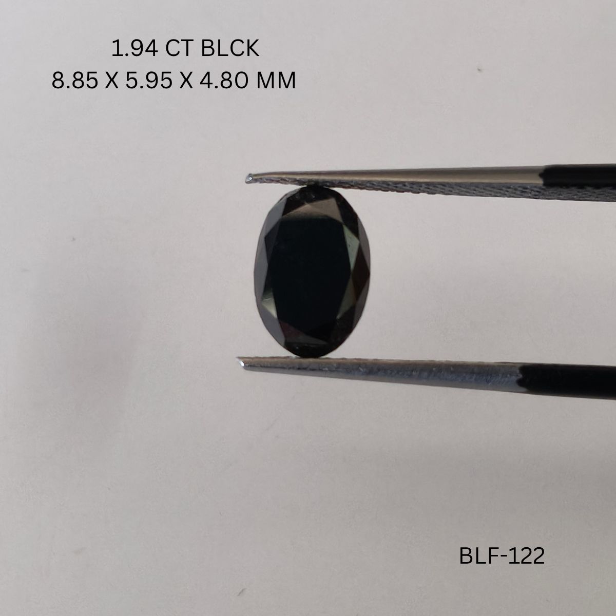 1.94 Carat Oval Diamond Black I1