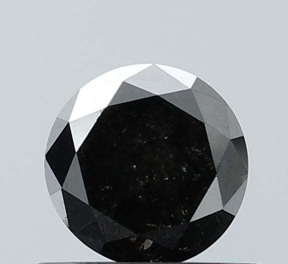 0.76 Carat Round Diamond Black VVS2