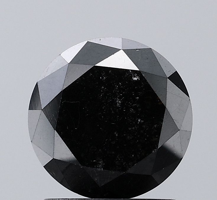 1.89 Carat Round Diamond Black VVS2
