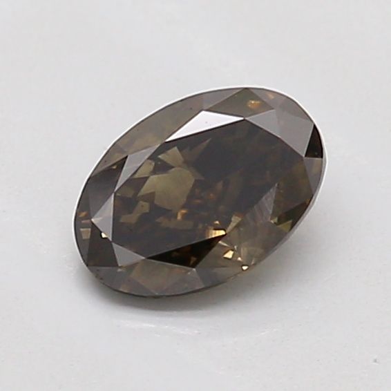 0.46ct Oval BLACK VS2