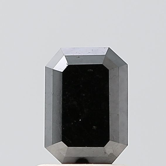 1.25 Carat Emerald Diamond Fancy Black VS1