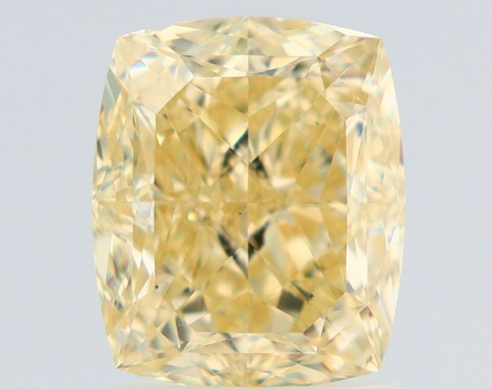2.03 Carat Cushion modified Diamond Fancy Yellow VS2