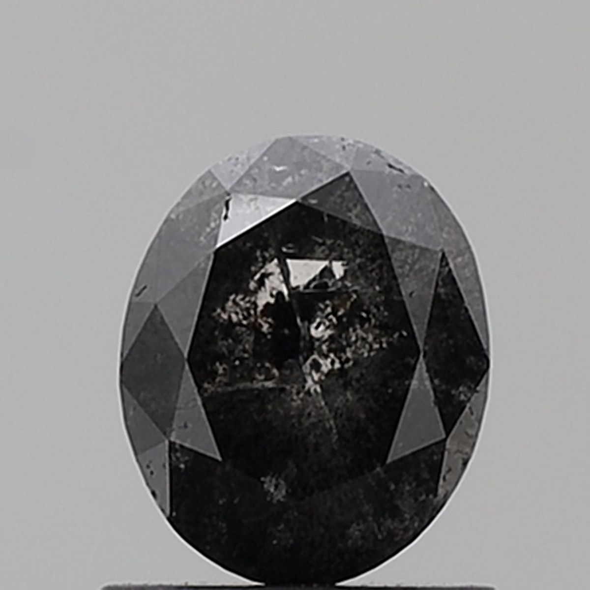 1.18 Carat Oval Diamond Salt and Pepper VS2