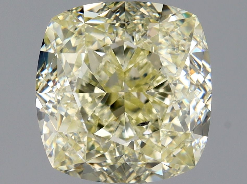 2.01 Carat Cushion brilliant Diamond Fancy Yellow SI1