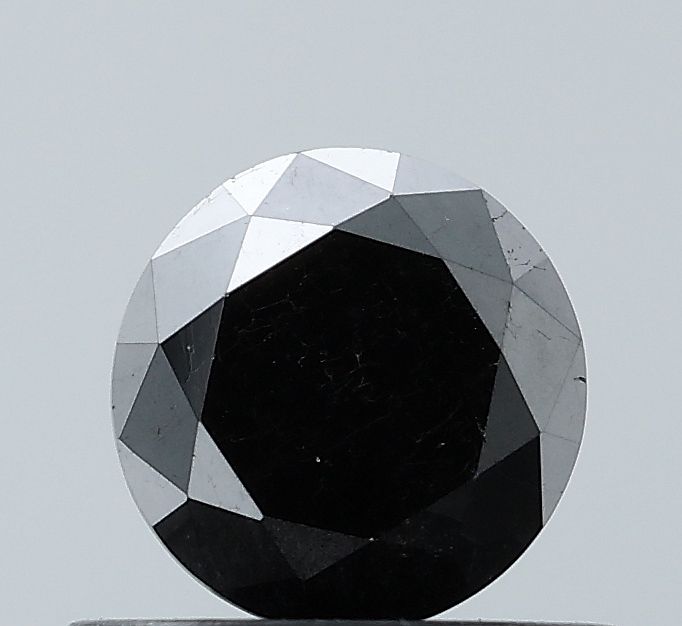 0.74 Carat Round Diamond Black VVS2
