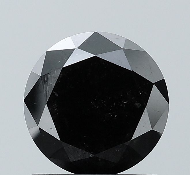1.27 Carat Round Diamond Black VVS2