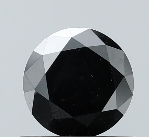 0.93 Carat Round Diamond Black VVS2