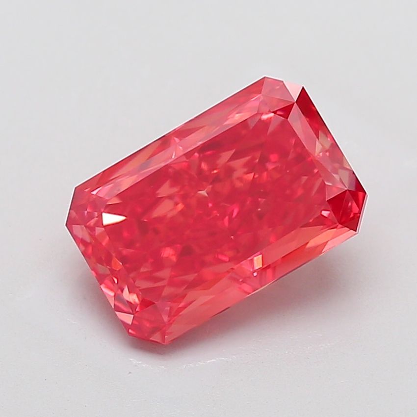 4.03 carat fancy vivid red VS1 EX Cut IGI radiant diamond