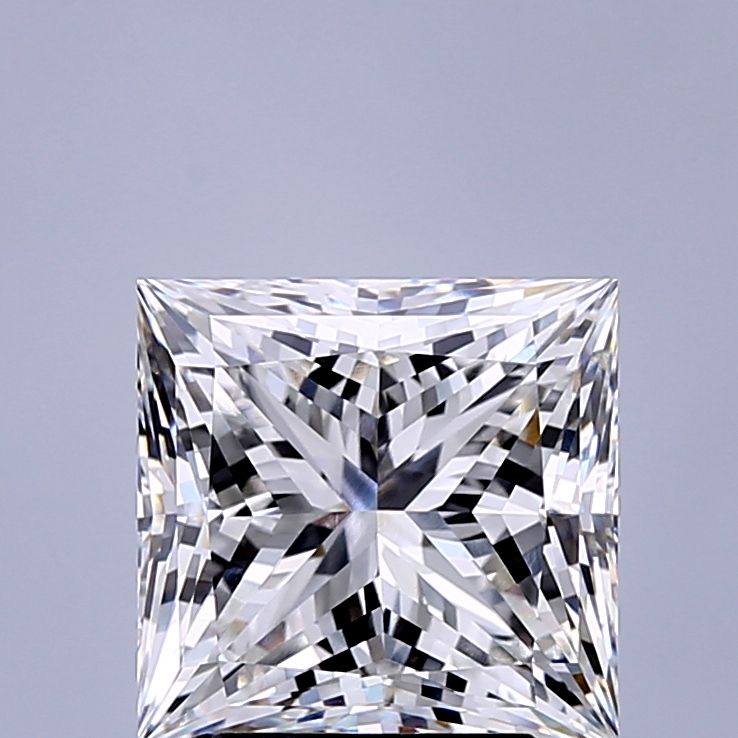 3.77 ct. princess Lab Grown Diamond front image