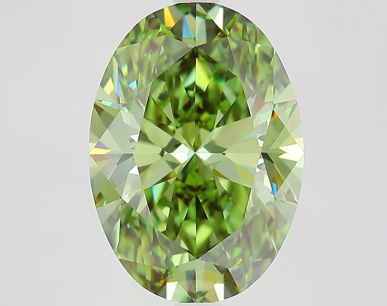 6.31 ct. oval Lab Grown Diamond front image