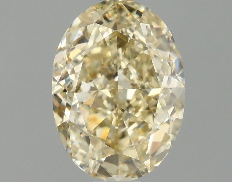 1.01 carat fancy yellow VS1 EX Cut IGI oval diamond