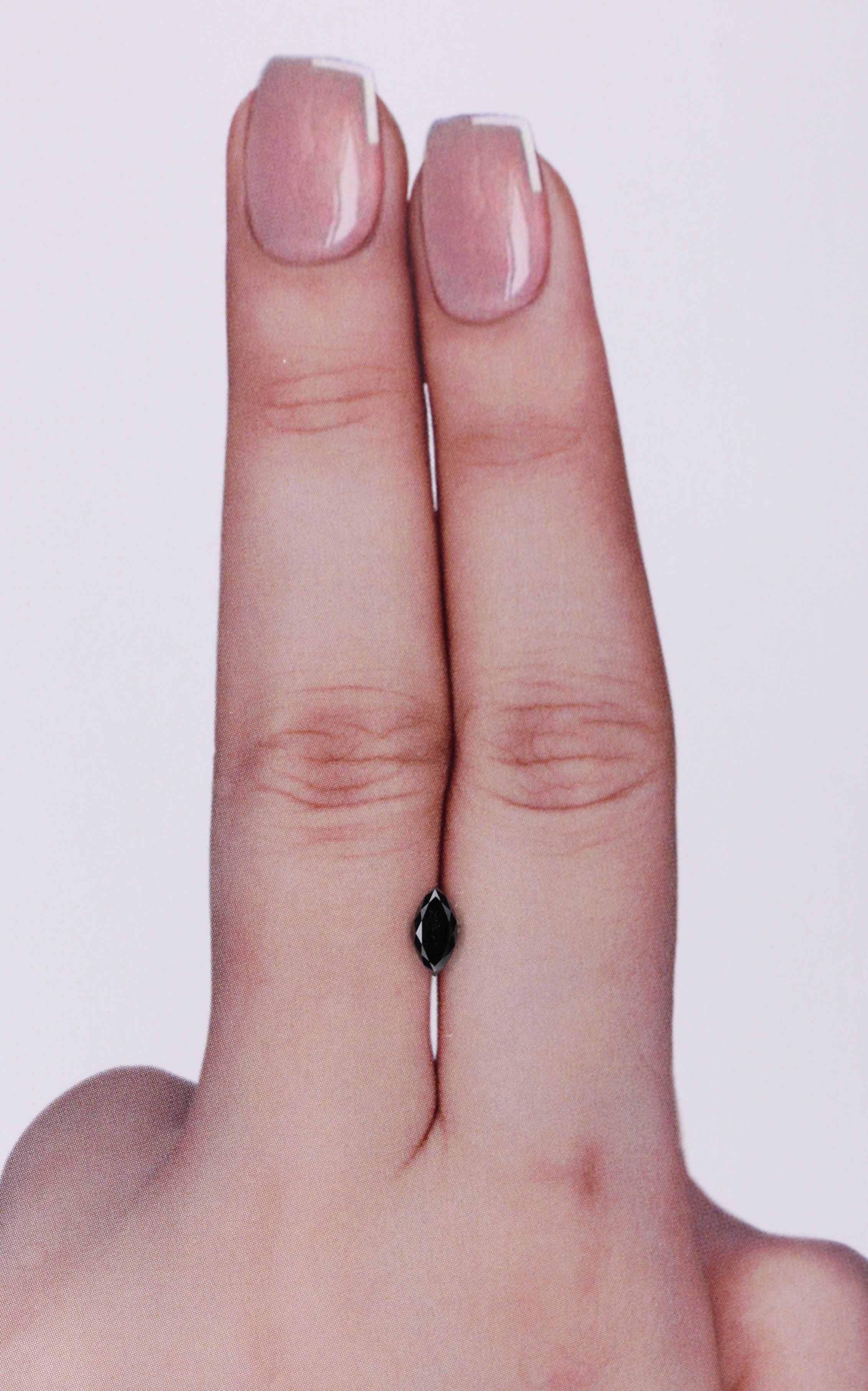 0.24 Carat Marquise Diamond Fancy Black VVS2