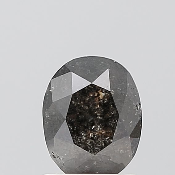1.1 Carat Oval Diamond Salt and Pepper VS1