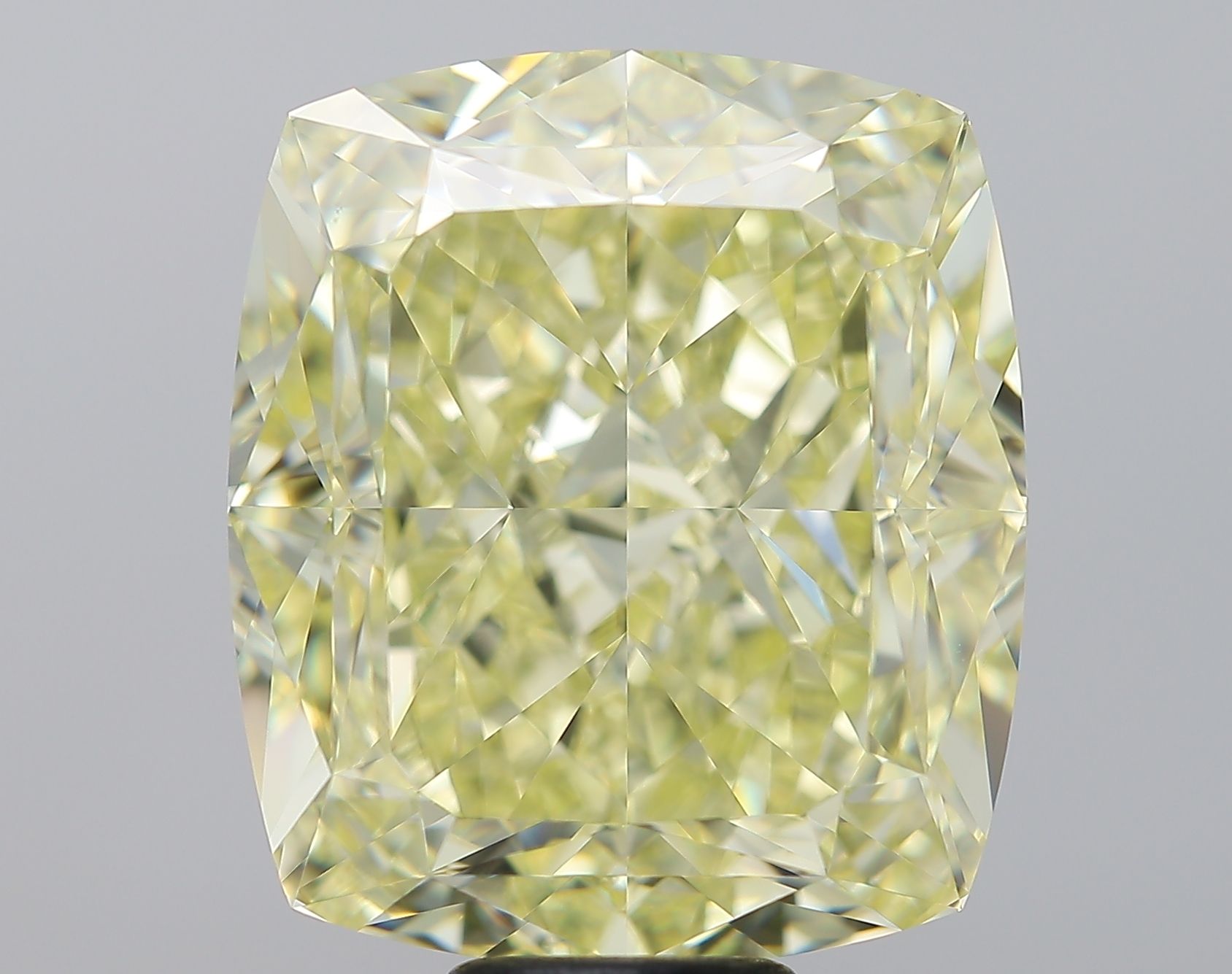 15.59 Carat Cushion modified Diamond Fancy Yellow VS1