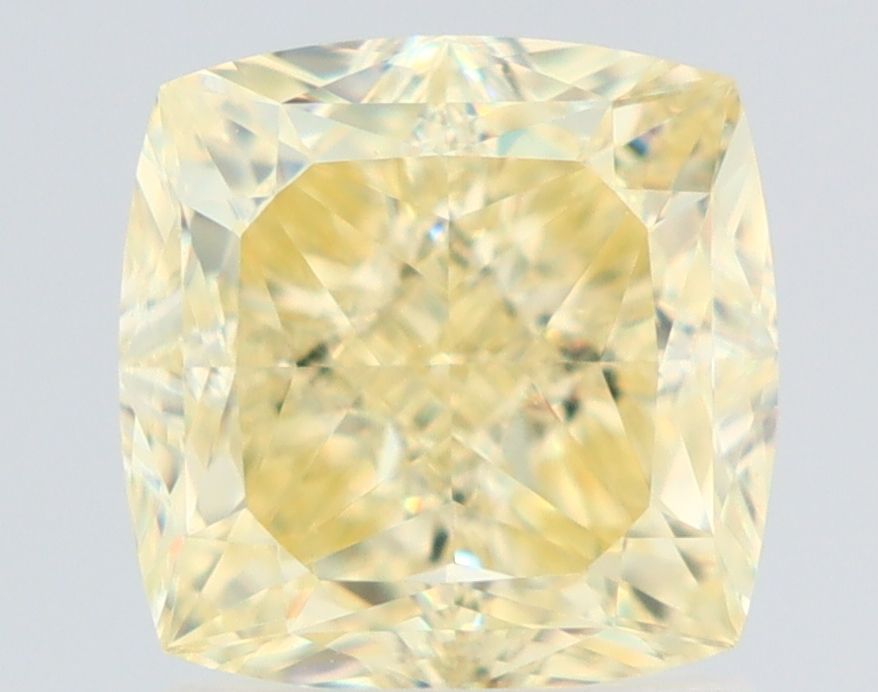 2.02 Carat Cushion modified Diamond Fancy Light Yellow VS1