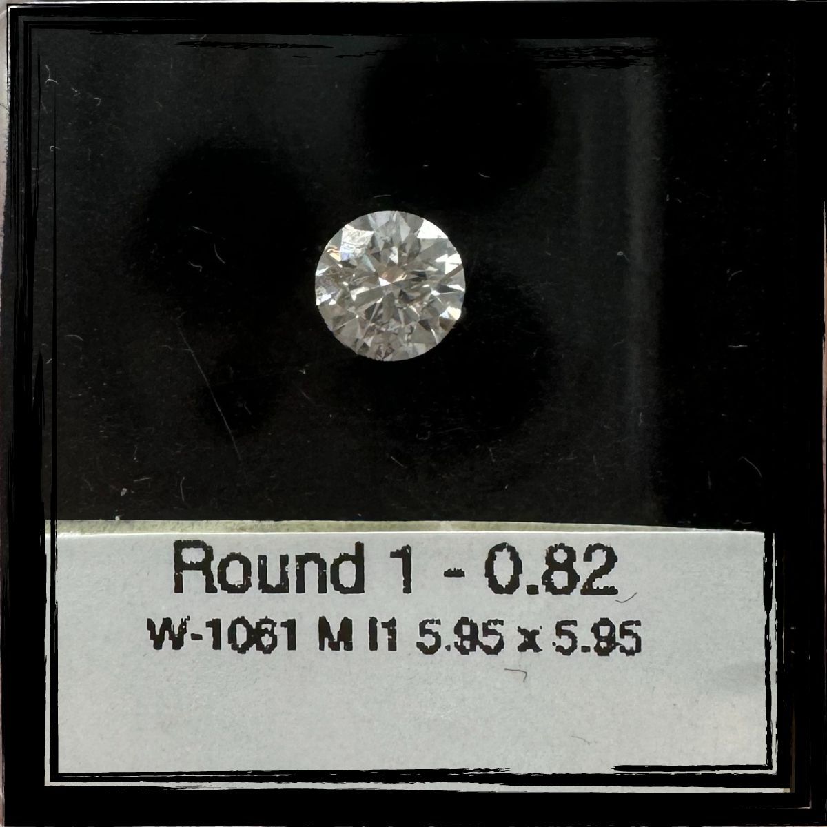 0.82 Carat Round Diamond M I1