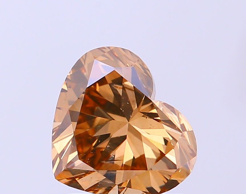 1.05 Carat Heart Diamond Fancy Brown VS2