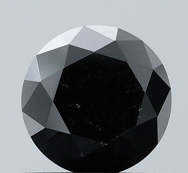 0.94 Carat Round Diamond Black VVS2