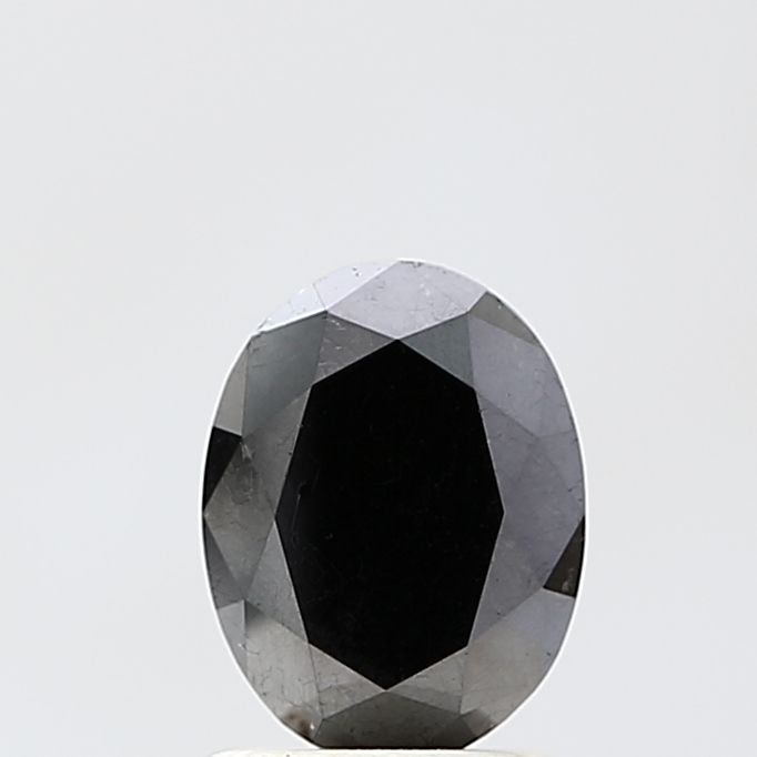 1.78 Carat Oval Diamond Black VVS2