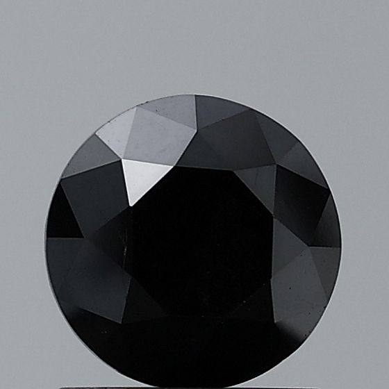 0.87 Carat Round Diamond Fancy Black VS1