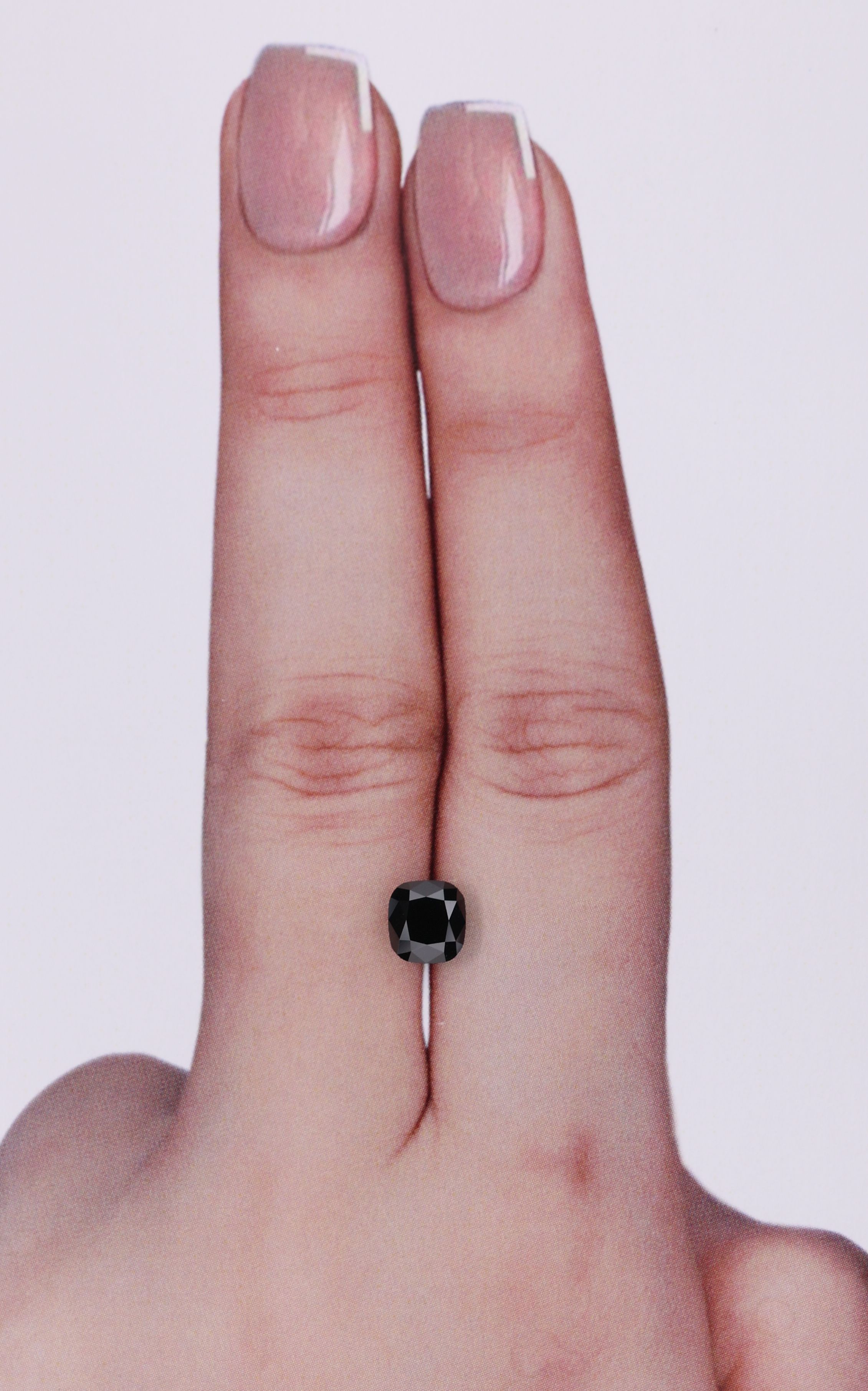 1.04 Carat Cushion brilliant Diamond Fancy Black VVS2