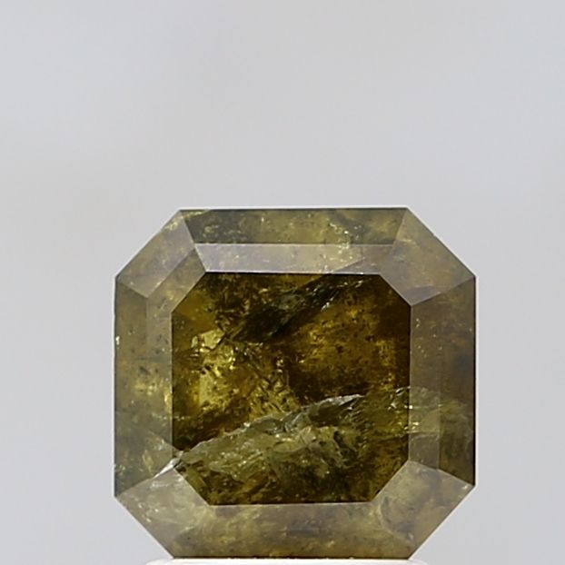 1.63 Carat Emerald Diamond Salt and Pepper VVS2