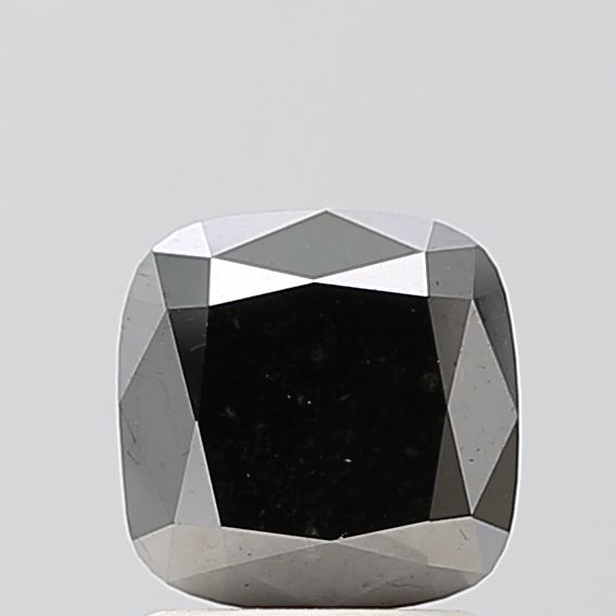 1.62 Carat Cushion brilliant Diamond Fancy Black VVS2