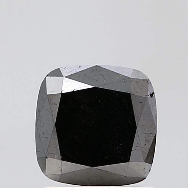1.69 Carat Cushion brilliant Diamond Fancy Black VS1