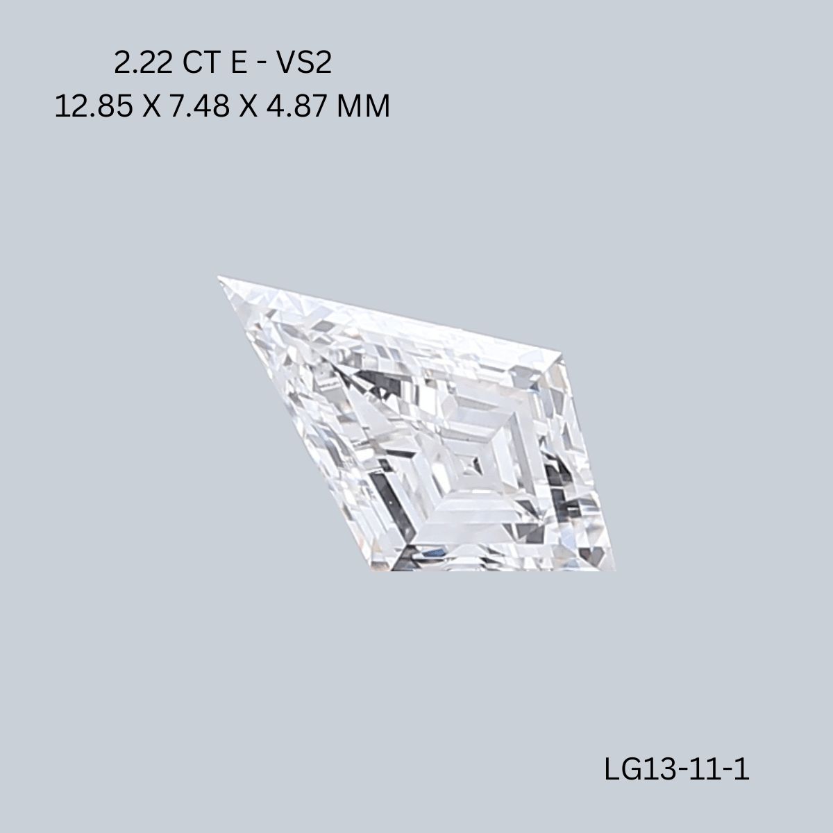 2.22 ct lab-grown Kite Diamond